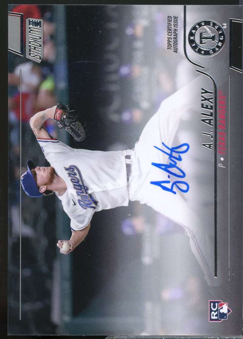 A.J. Alexy Card 2022 Stadium Club Autographs #SCBAAJA  Image 1