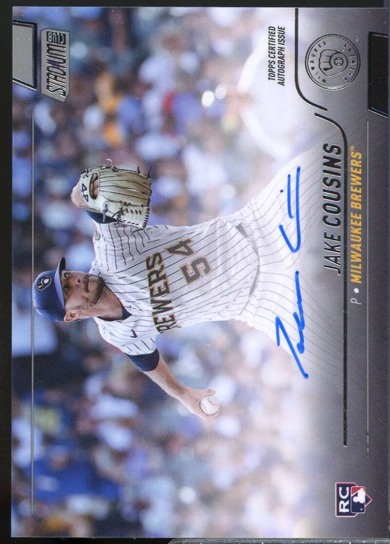 Jake Cousins Card 2022 Stadium Club Autographs #SCBAJCO  Image 1