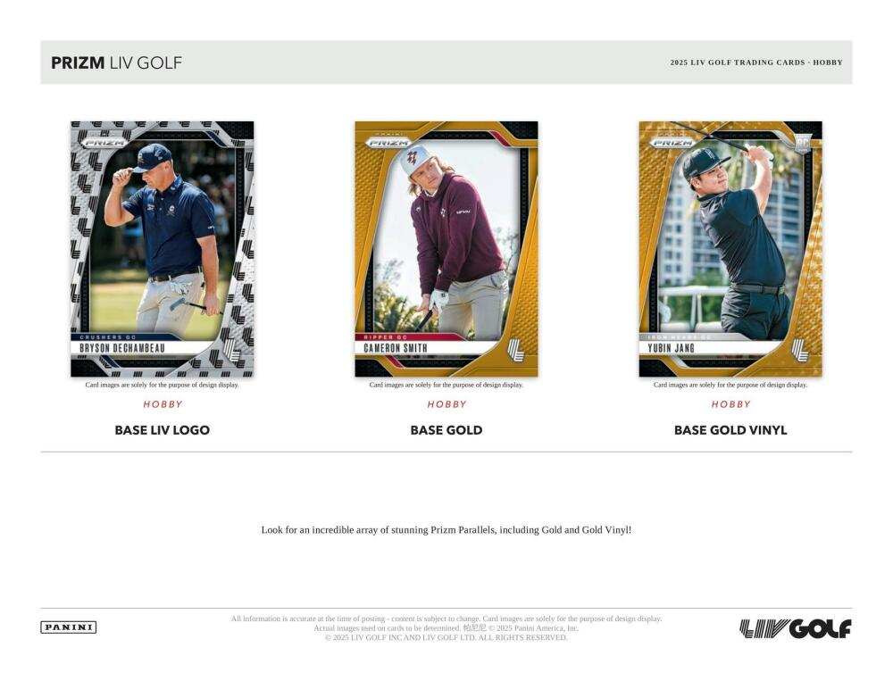 2025 Panini Prizm LIV Golf Hobby Box Image 3