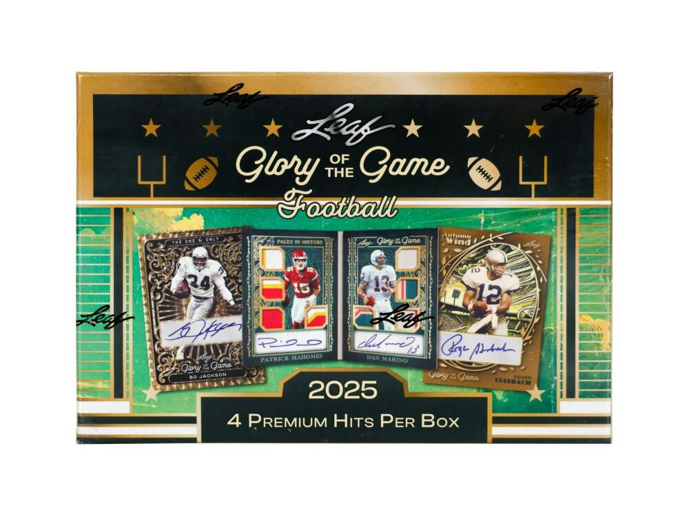 2025 Leaf Glory of the Game Football Hobby Box Image 1