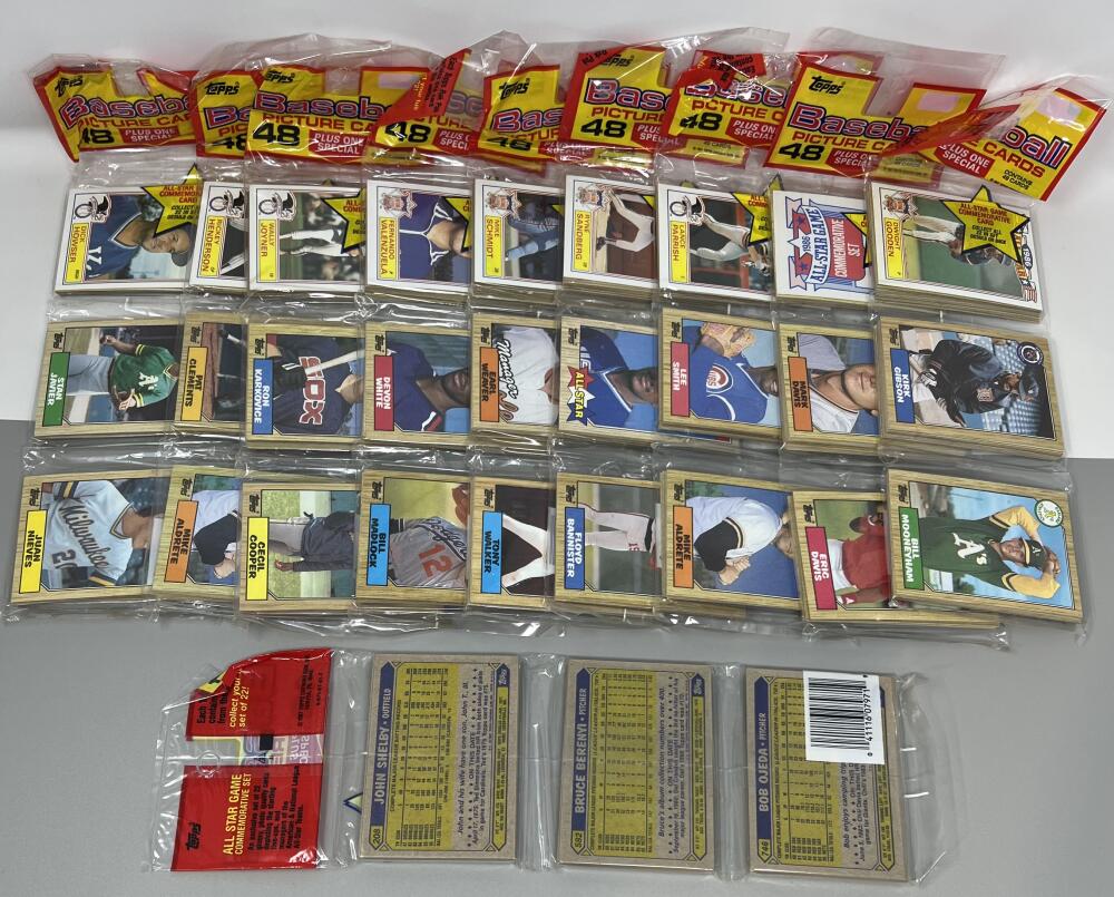 (10) 1987 Topps Rack Pack Baseball Lot  Image 1