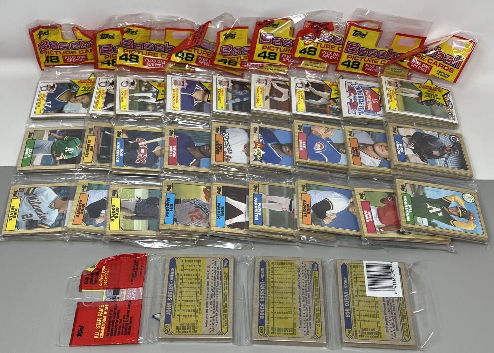 (10) 1987 Topps Rack Pack Baseball Lot  Image 2
