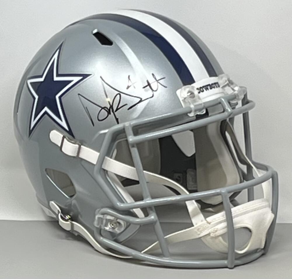 Dak Prescott  Autograph Signed Cowboys Full Size Replica Helmet JSA Authentic Image 1