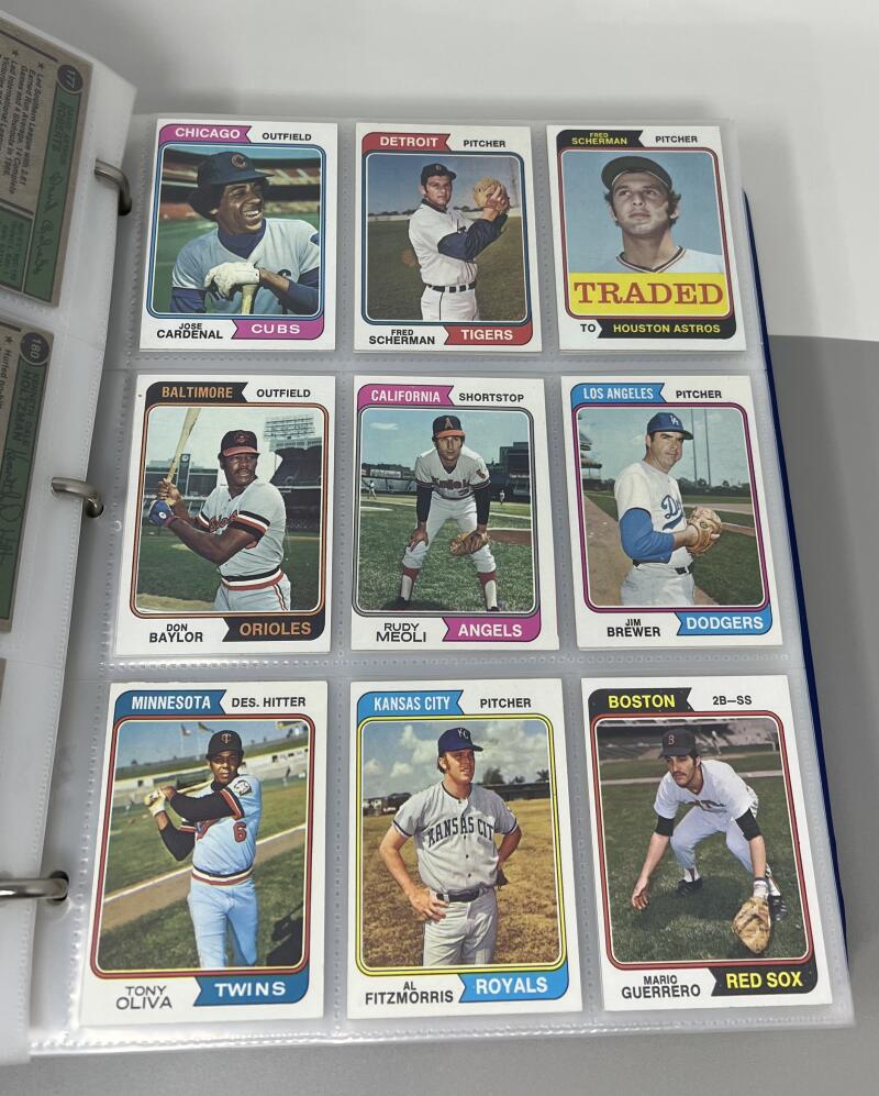 1974 Topps Baseball Complete Binder Set 1-660  Nolan Ryan  Image 5