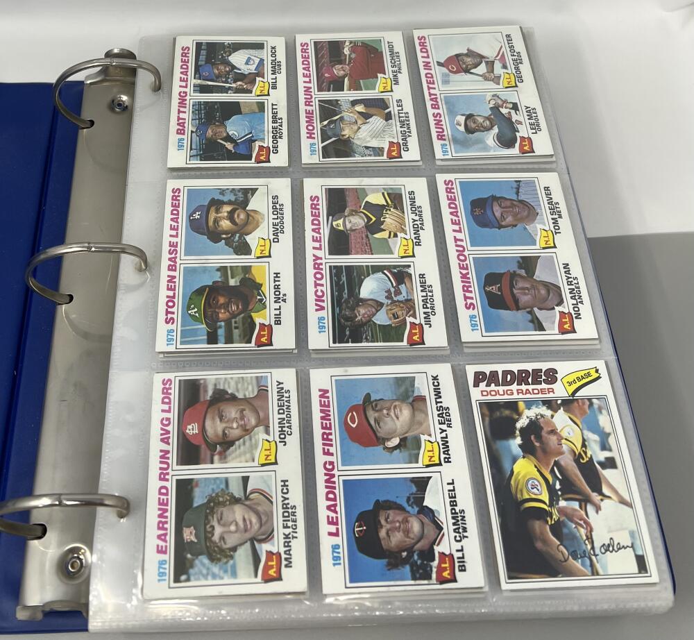 1977 Topps Baseball Complete Binder Set 1-660  Dale Murphy / Andre Dawson RC Image 1
