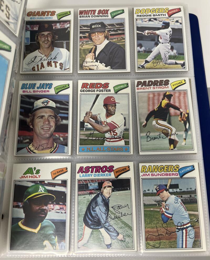 1977 Topps Baseball Complete Binder Set 1-660  Dale Murphy / Andre Dawson RC Image 4