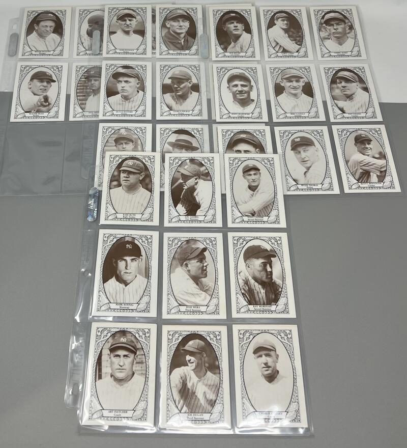 1979 TCMA Yankees 1927 Team Complete Set 1-32  Babe Ruth Image 2