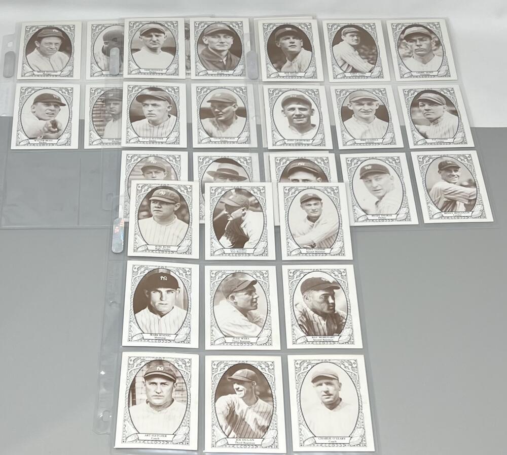 1979 TCMA Yankees 1927 Team Complete Set 1-32  Babe Ruth Image 1
