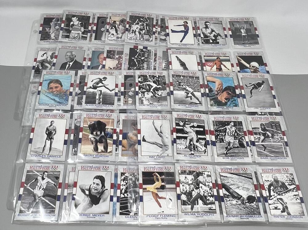 1991 Impel U.S.  Hall Of Fame Series Olympic Trading Card Complete Set Image 2