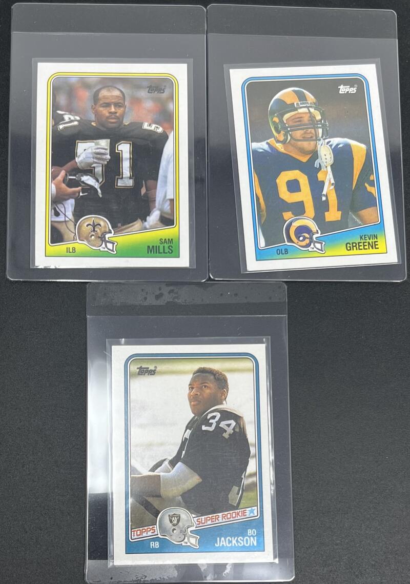 1988 Topps Football Complete Binder Set 1-396 Bo Jackson #327 Rookie Image 5