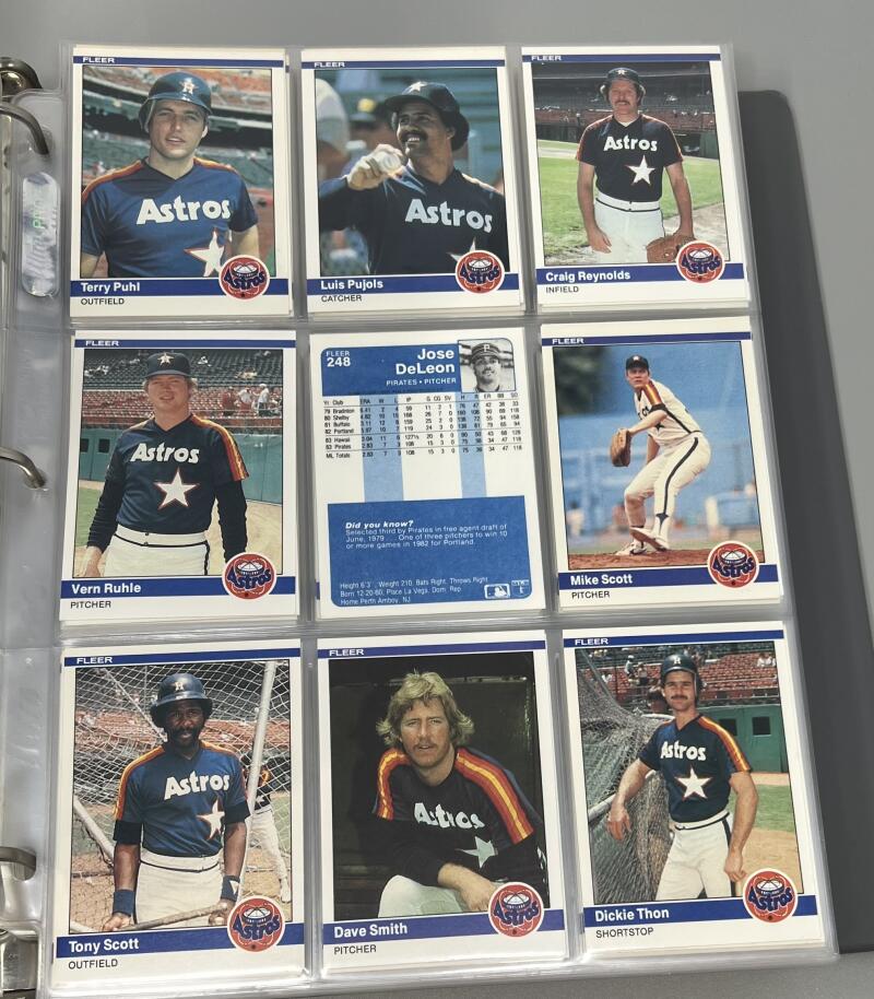 1984 Fleer Baseball Complete Binder Set 1-660  Don Mattingly / Strawberry Rookie Image 3