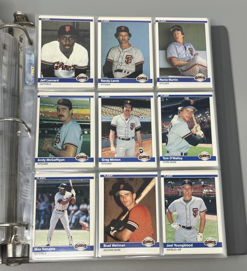 1984 Fleer Baseball Complete Binder Set 1-660  Don Mattingly / Strawberry Rookie Image 4