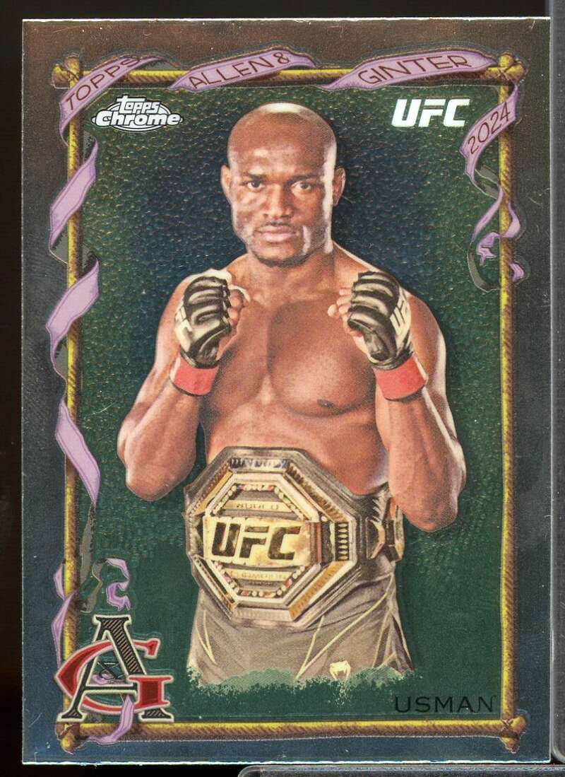 Kamaru Usman Card 2024 Topps Chrome UFC Allen and Ginter #AAG27  Image 1