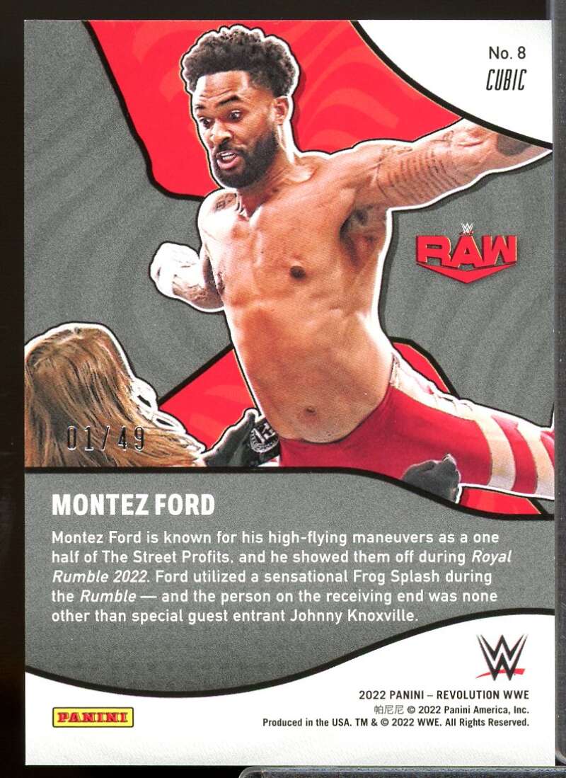 Montez Ford Card 2022 Revolution WWE Shock Wave Cubic #8  Image 2