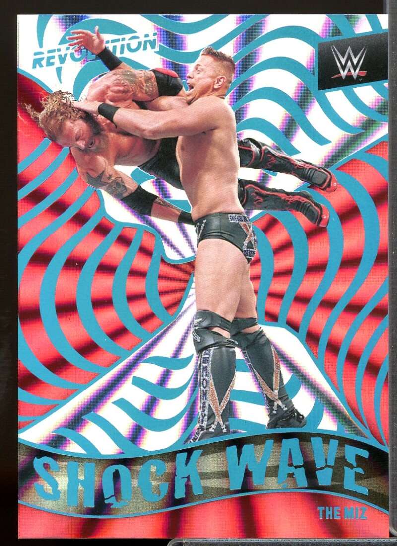 The Miz Card 2022 Revolution WWE Shock Wave Sunburst #12  Image 1
