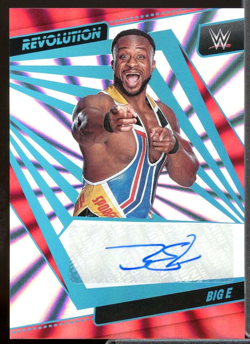 Big E Card 2022 Revolution WWE Autographs Sunburst #AGBGE  Image 1