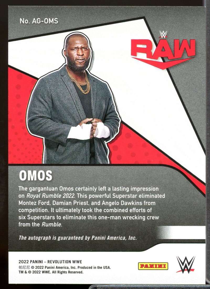 Omos Card 2022 Revolution WWE Autographs #AGOMS  Image 2