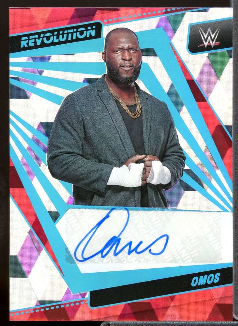 Omos Card 2022 Revolution WWE Autographs Cubic #AGOMS  Image 1