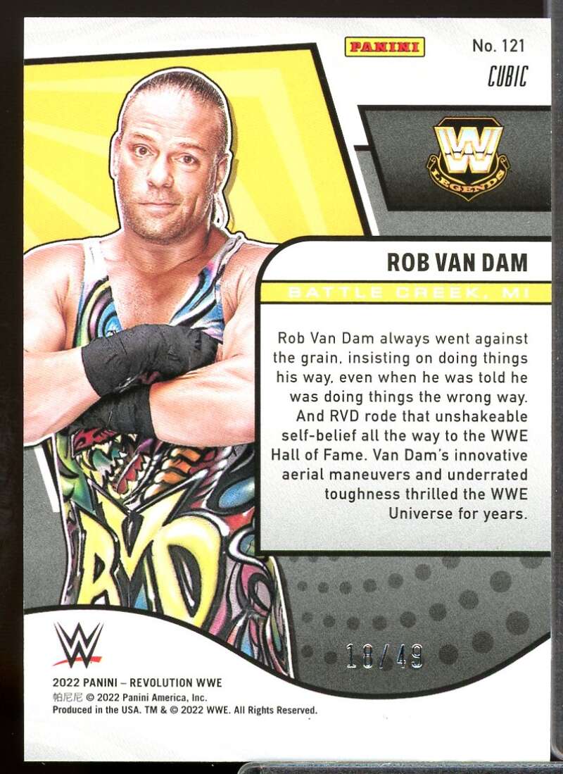 Rob Van Dam Card 2022 Revolution WWE Cubic #121  Image 2
