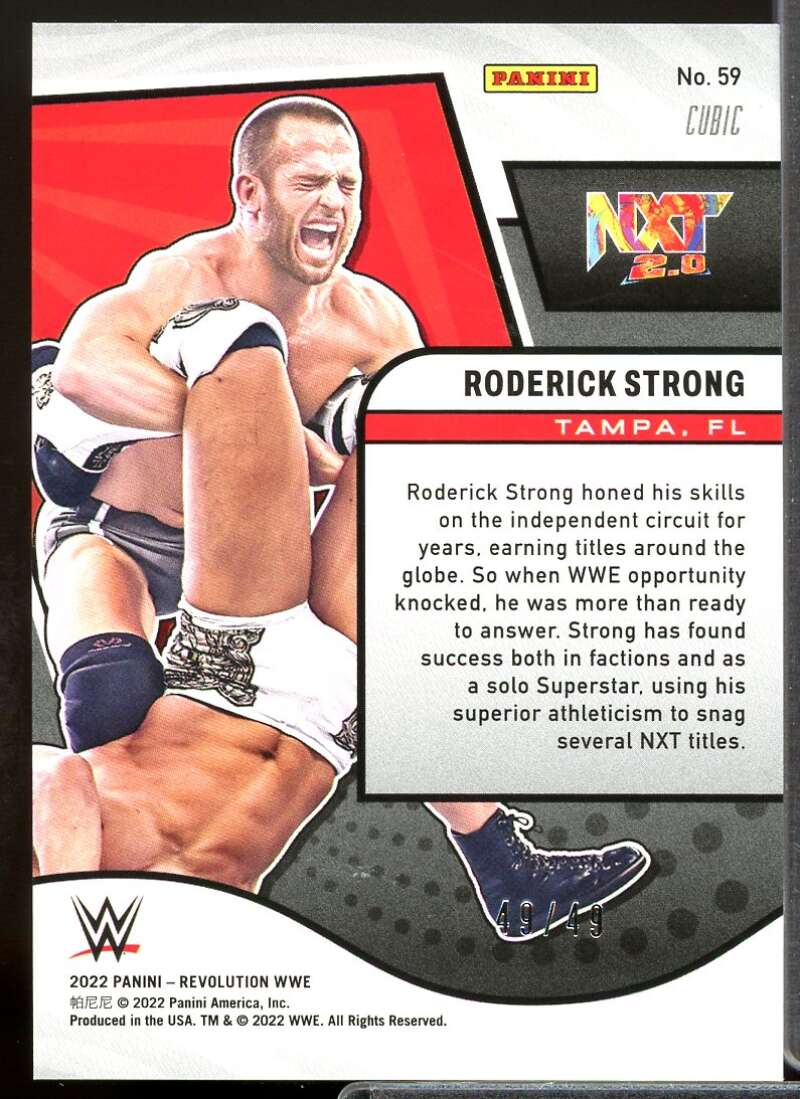 Roderick Strong Card 2022 Revolution WWE Cubic #59  Image 2