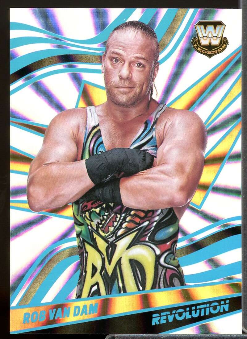 Rob Van Dam Card 2022 Revolution WWE Sunburst #121  Image 1