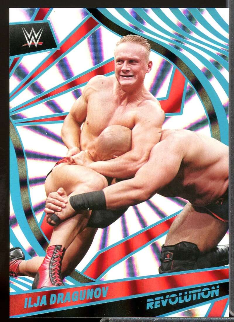 Ilja Dragunov Card 2022 Revolution WWE Sunburst #91  Image 1