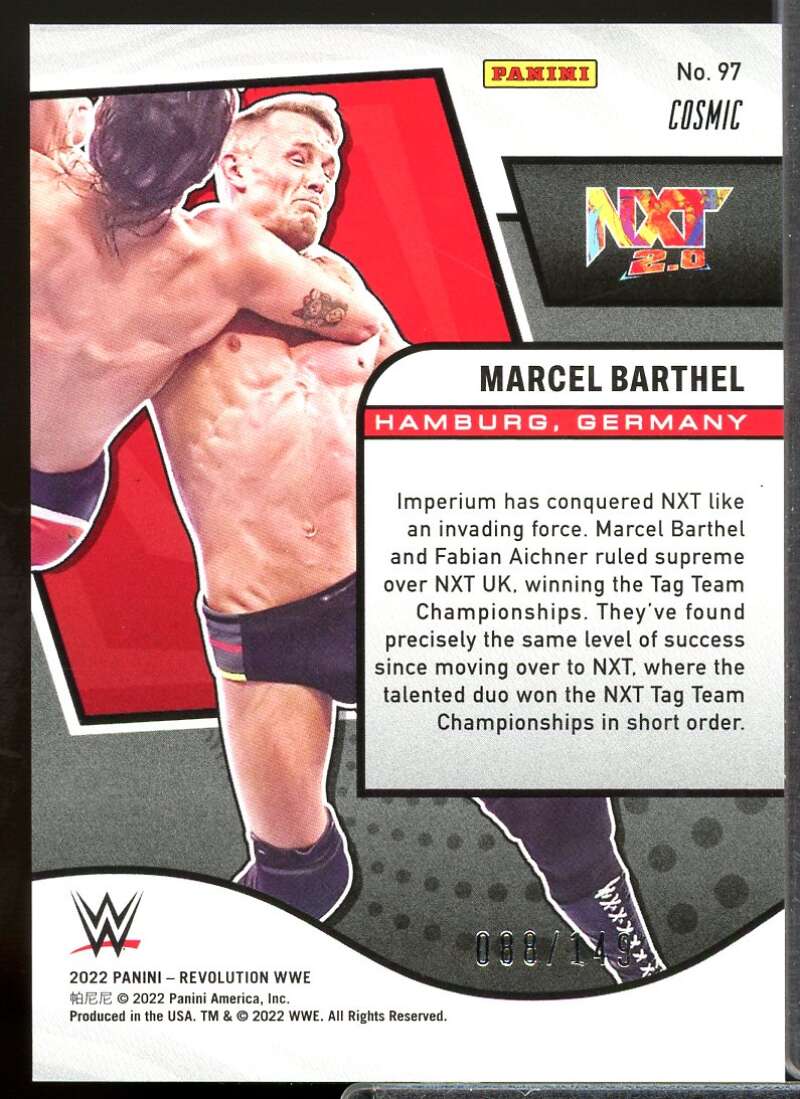Marcel Barthel Card 2022 Revolution WWE Cosmic #97  Image 2