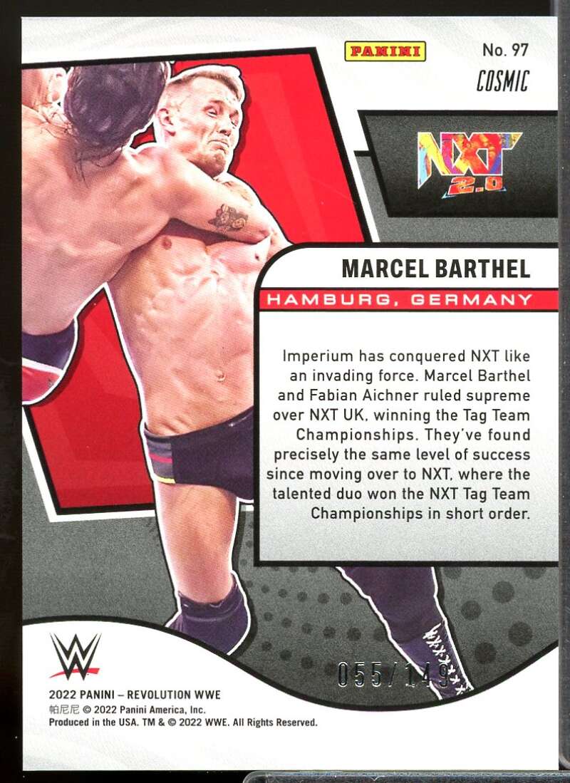Marcel Barthel Card 2022 Revolution WWE Cosmic #97  Image 2