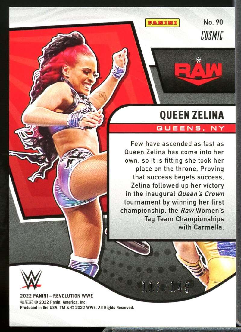 Queen Zelina Card 2022 Revolution WWE Cosmic #90  Image 2