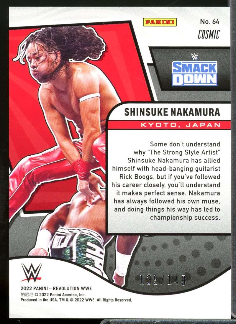Shinsuke Nakamura Card 2022 Revolution WWE Cosmic #64  Image 2