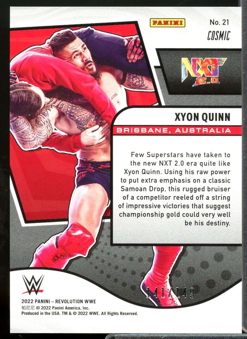 Xyon Quinn Card 2022 Revolution WWE Cosmic #21  Image 2