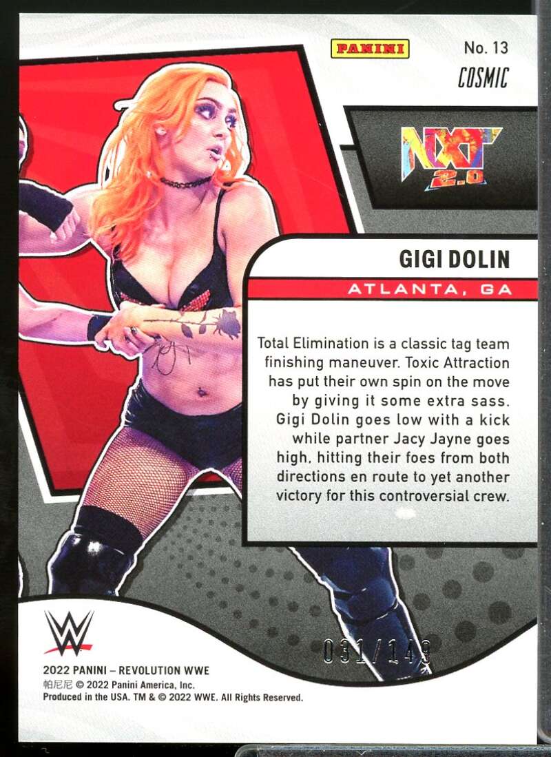 Gigi Dolin Card 2022 Revolution WWE Cosmic #13  Image 2