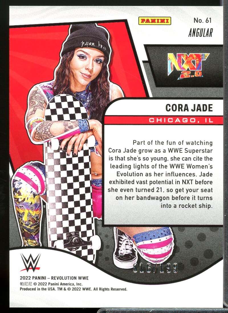 Cora Jade Card 2022 Revolution WWE Angular #61  Image 2