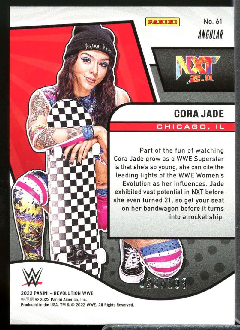 Cora Jade Card 2022 Revolution WWE Angular #61  Image 2