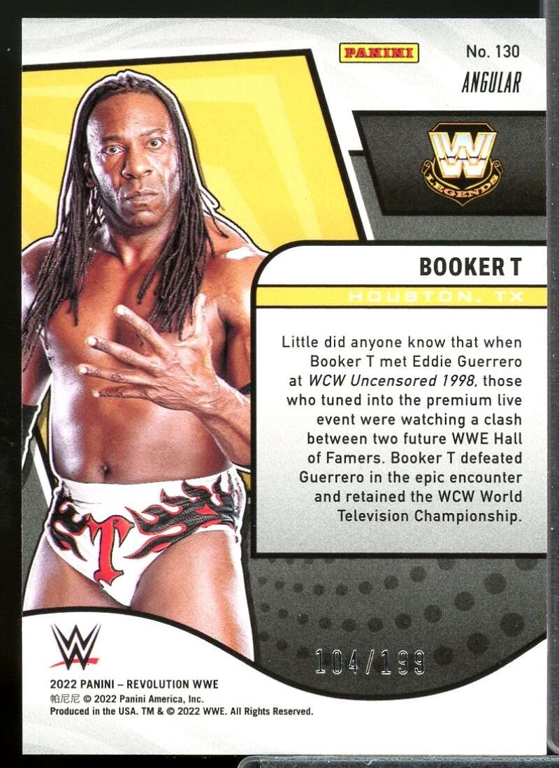 Booker T Card 2022 Revolution WWE Angular #130  Image 2