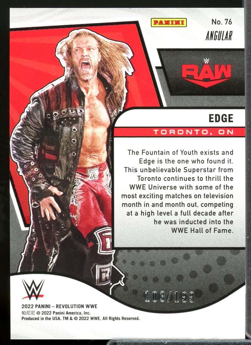 Edge Card 2022 Revolution WWE Angular #76  Image 2