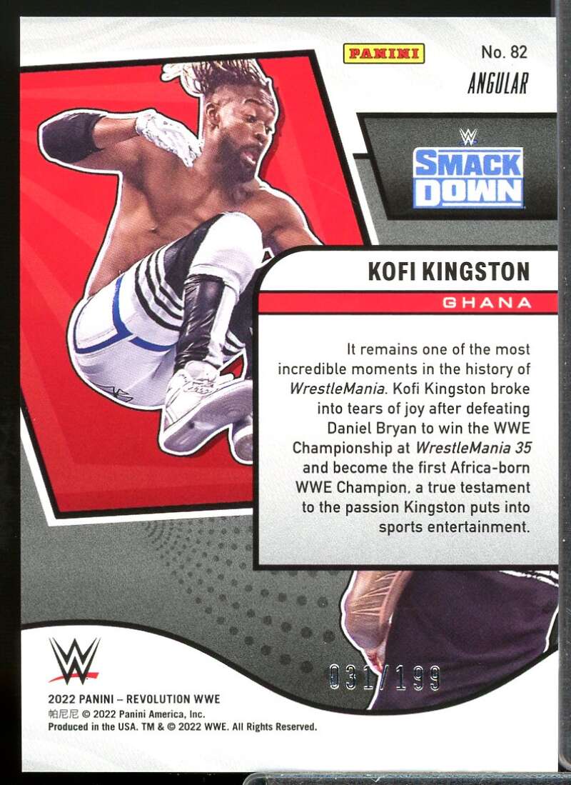 Kofi Kingston Card 2022 Revolution WWE Angular #82  Image 2