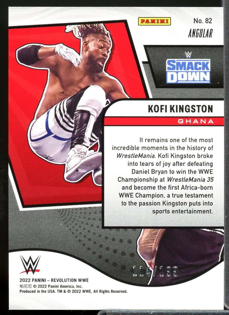 Kofi Kingston Card 2022 Revolution WWE Angular #82  Image 2
