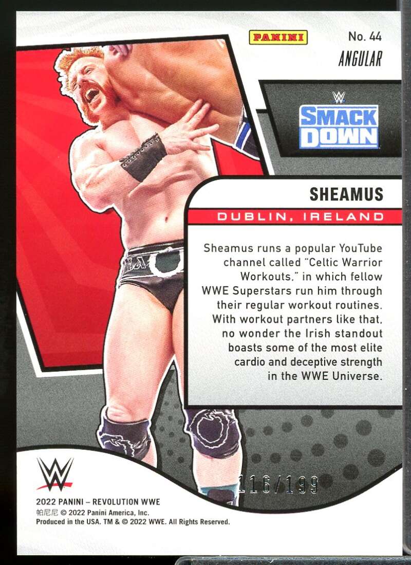 Sheamus Card 2022 Revolution WWE Angular #44  Image 2