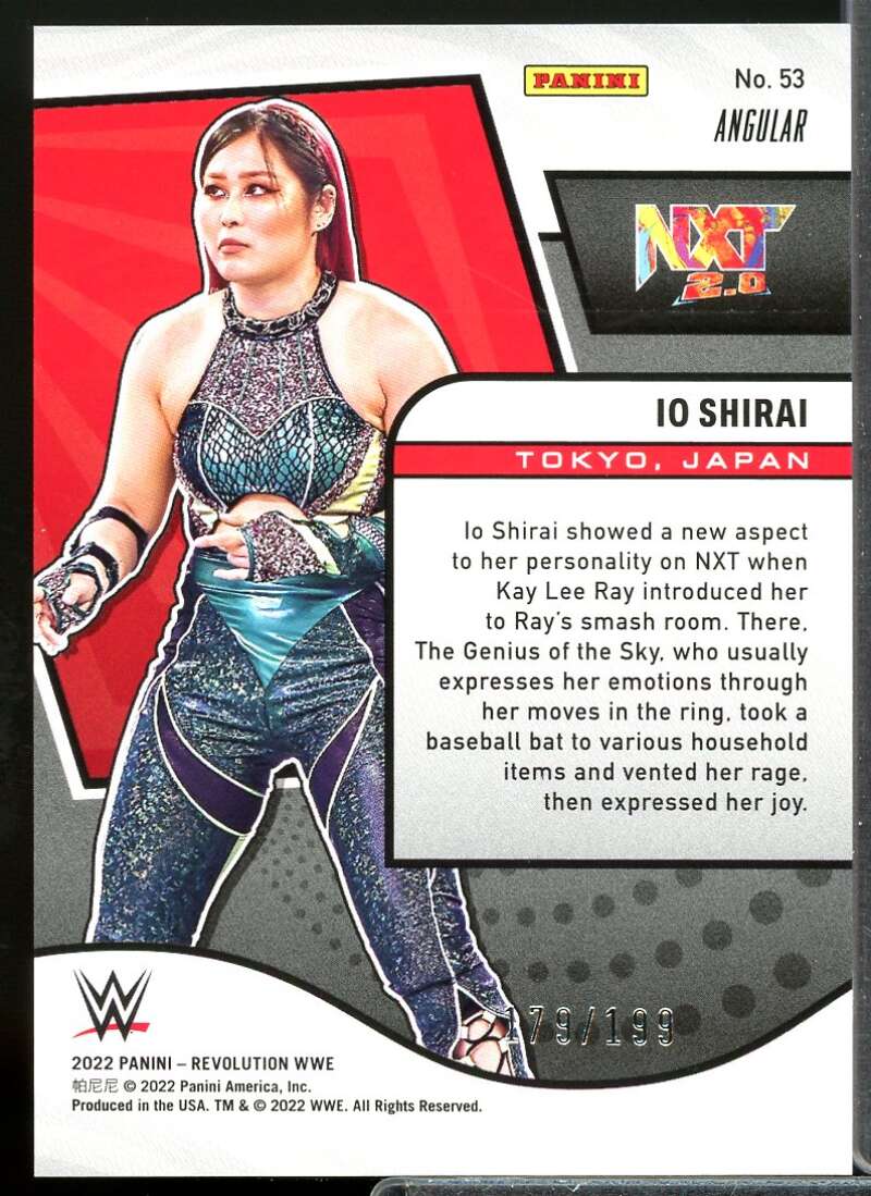 Io Shirai Card 2022 Revolution WWE Angular #53  Image 2