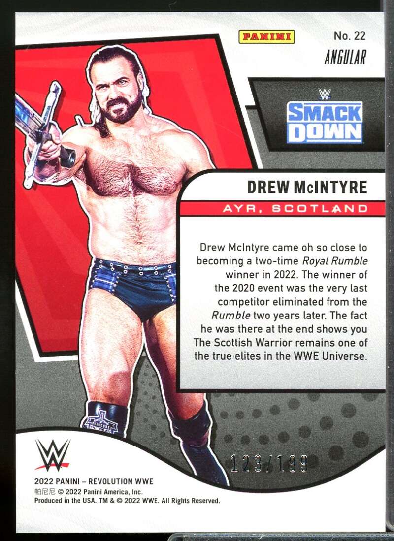 Drew McIntyre Card 2022 Revolution WWE Angular #22  Image 2