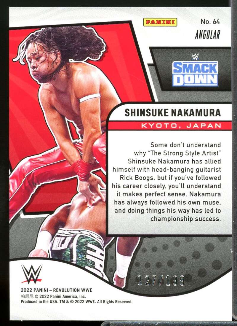 Shinsuke Nakamura Card 2022 Revolution WWE Angular #64  Image 2
