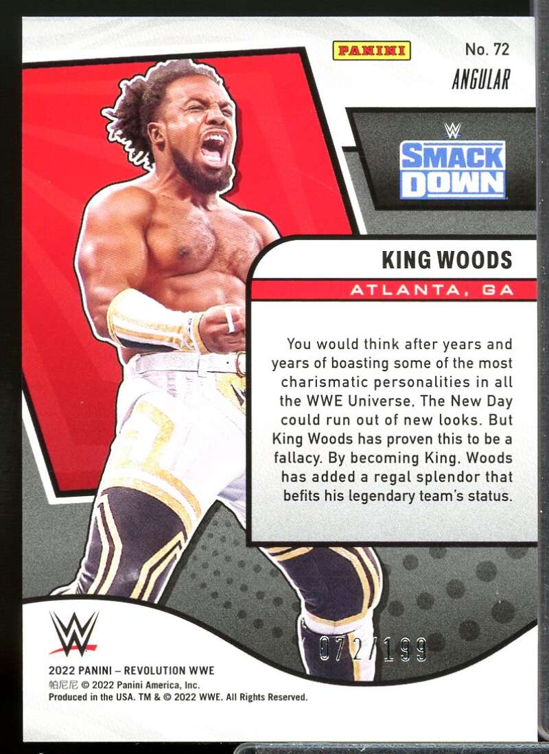 King Woods Card 2022 Revolution WWE Angular #72  Image 2