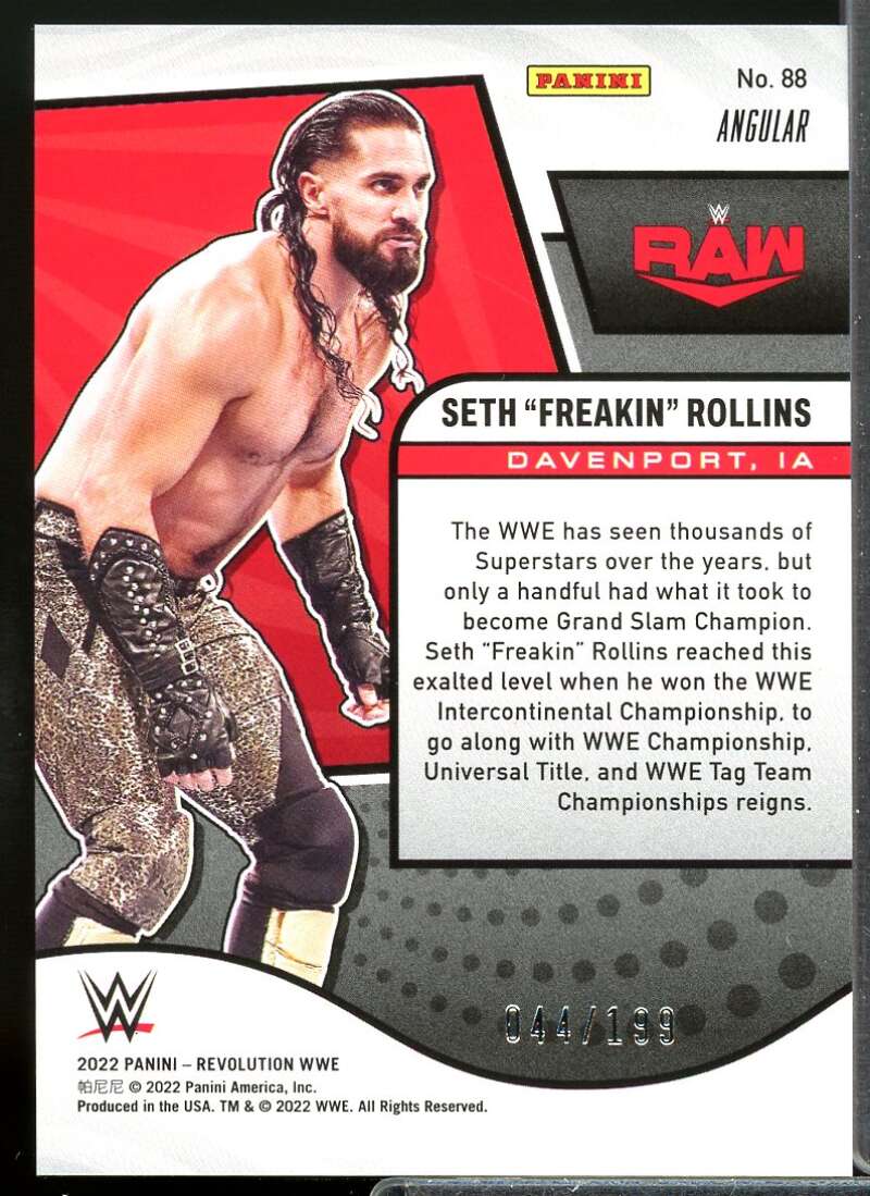 Seth Freakin Rollins Card 2022 Revolution WWE Angular #88  Image 2