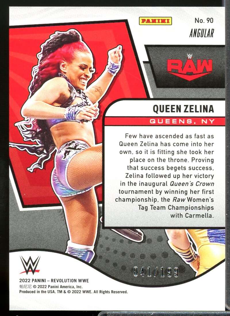 Queen Zelina Card 2022 Revolution WWE Angular #90  Image 2