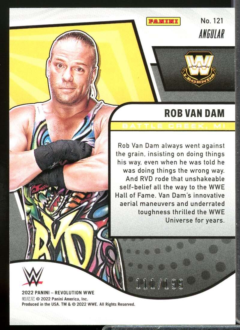 Rob Van Dam Card 2022 Revolution WWE Angular #121  Image 2
