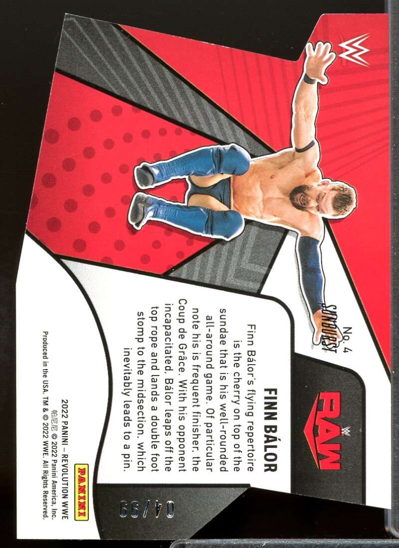 Finn Balor Card 2022 Revolution WWE Liftoff Sunburst #4  Image 2