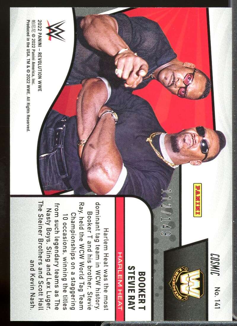 Booker T/Stevie Ray Card 2022 Revolution WWE Cosmic #141  Image 2