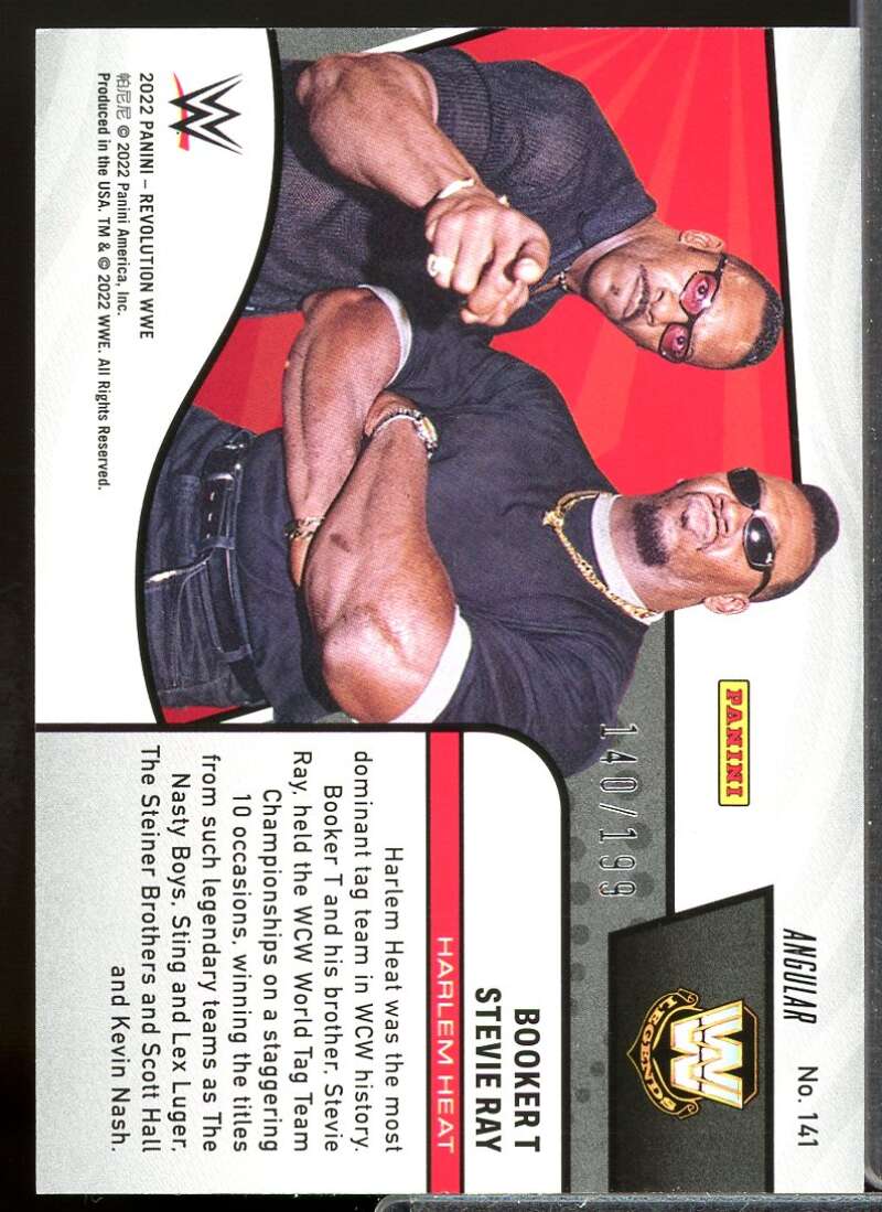 Booker T/Stevie Ray Card 2022 Revolution WWE Angular #141  Image 2