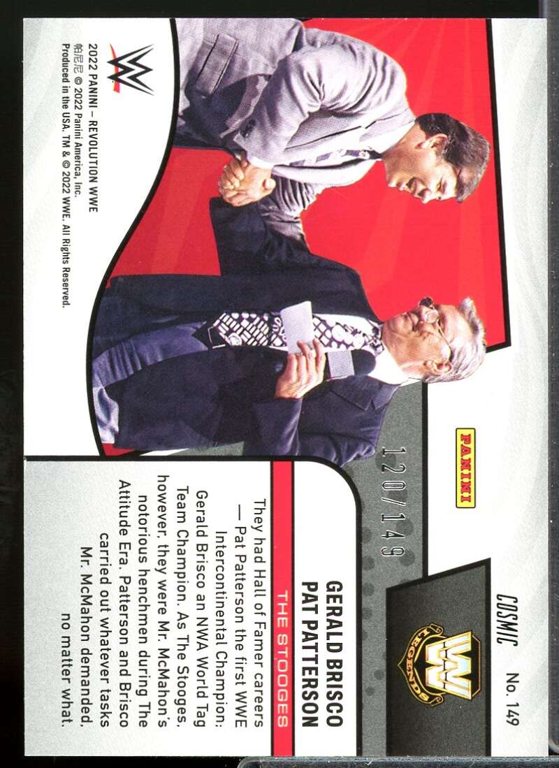 Gerald Brisco/Pat Patterson Card 2022 Revolution WWE Cosmic #149  Image 2